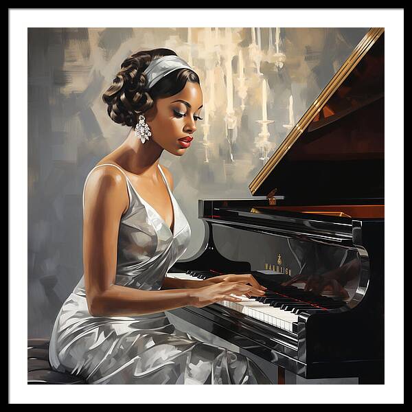 Elegance in Melody - Framed Print