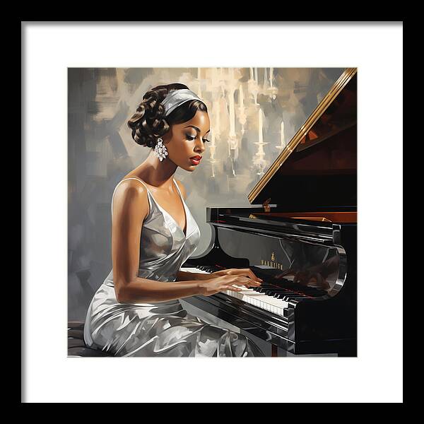 Elegance in Melody - Framed Print