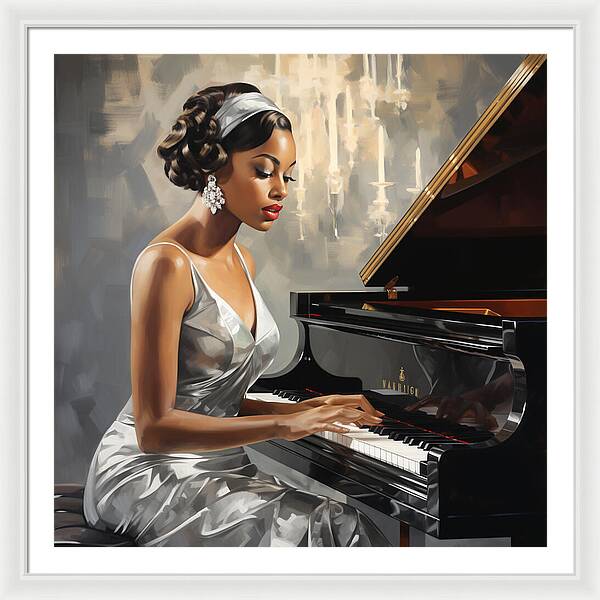 Elegance in Melody - Framed Print