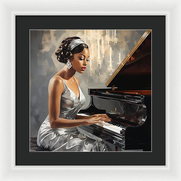 Elegance in Melody - Framed Print