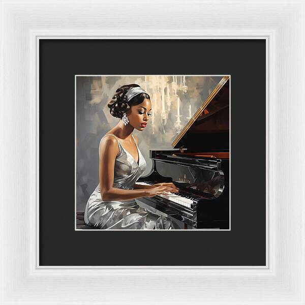 Elegance in Melody - Framed Print