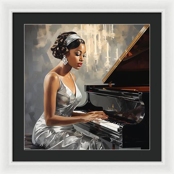 Elegance in Melody - Framed Print