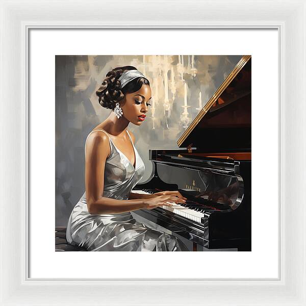 Elegance in Melody - Framed Print