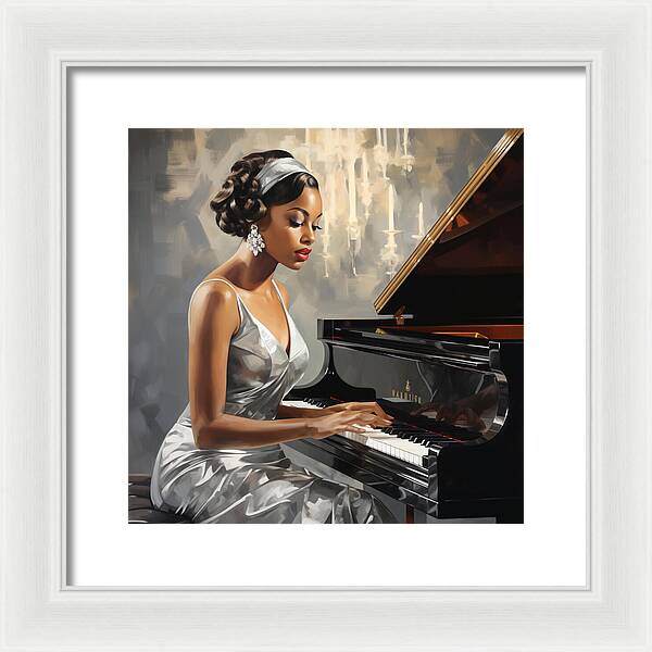 Elegance in Melody - Framed Print