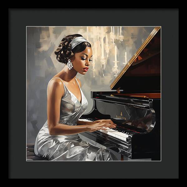 Elegance in Melody - Framed Print