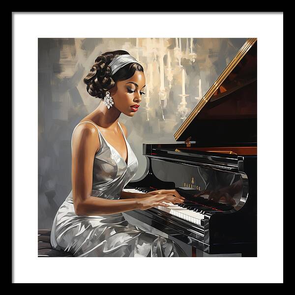 Elegance in Melody - Framed Print