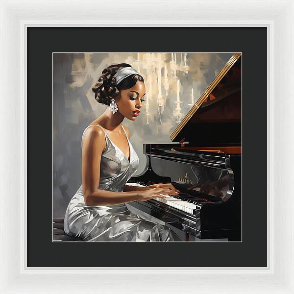 Elegance in Melody - Framed Print