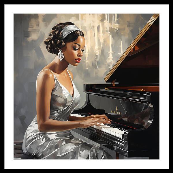 Elegance in Melody - Framed Print