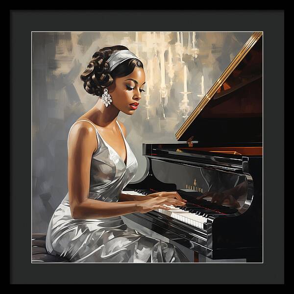 Elegance in Melody - Framed Print