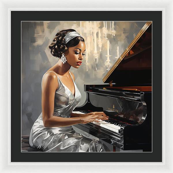 Elegance in Melody - Framed Print