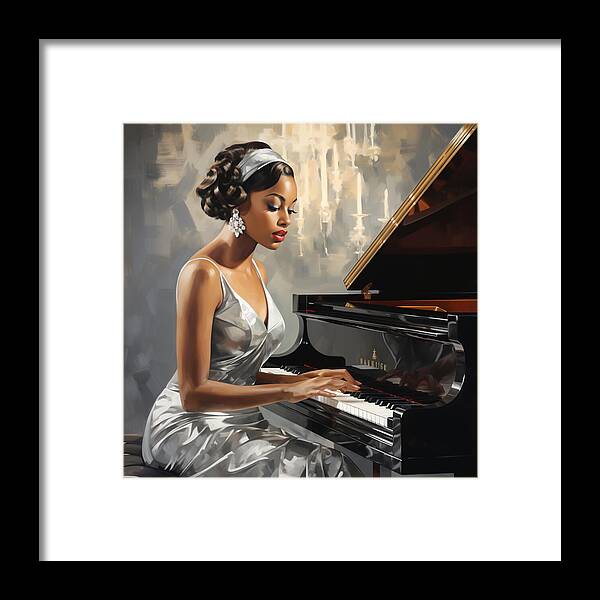 Elegance in Melody - Framed Print