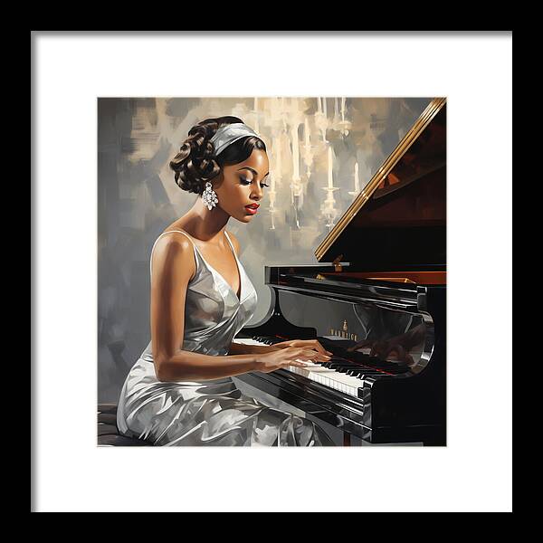 Elegance in Melody - Framed Print