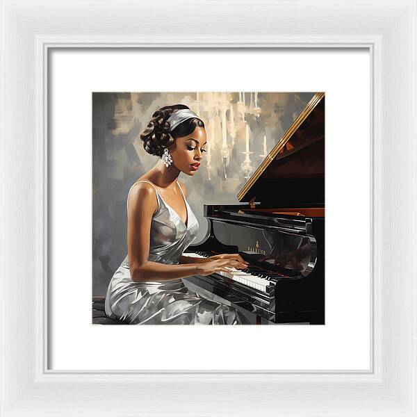 Elegance in Melody - Framed Print