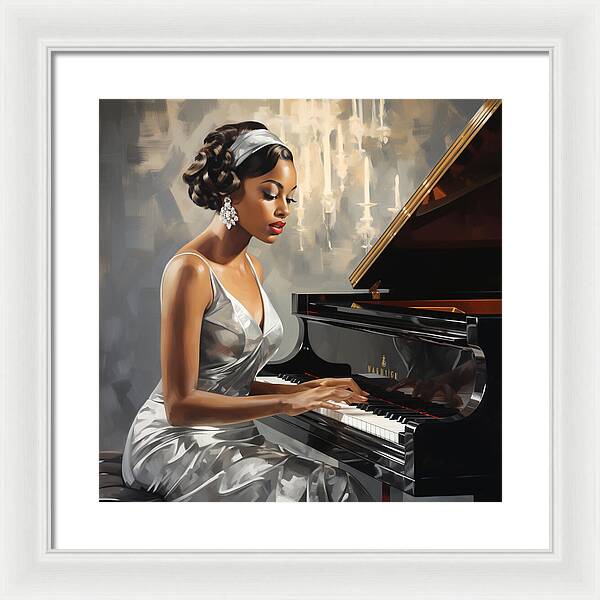 Elegance in Melody - Framed Print