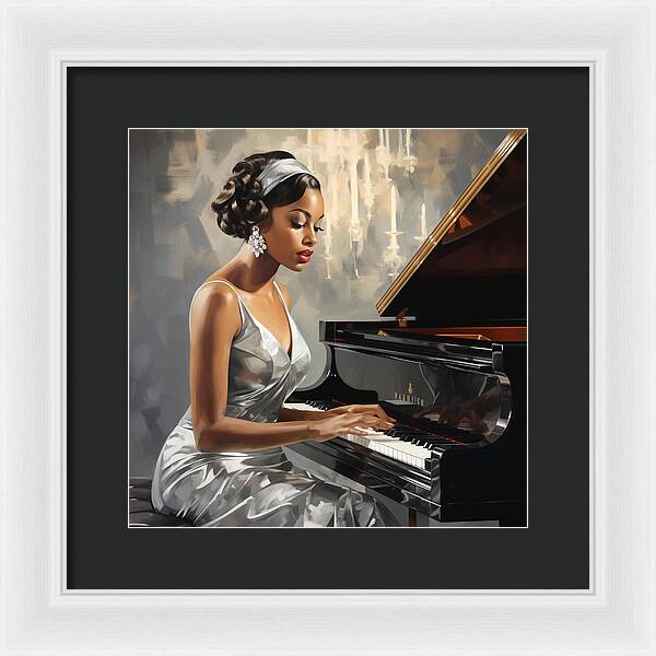 Elegance in Melody - Framed Print