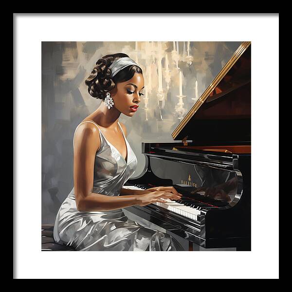 Elegance in Melody - Framed Print