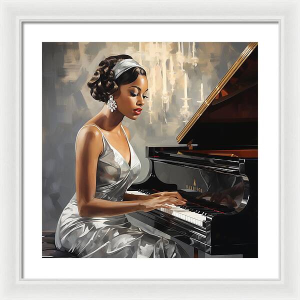 Elegance in Melody - Framed Print