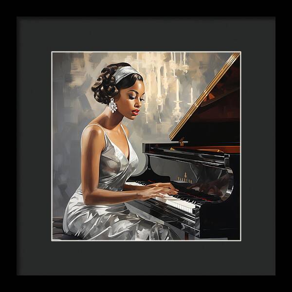 Elegance in Melody - Framed Print