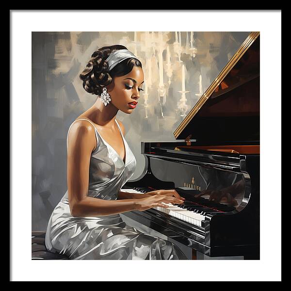 Elegance in Melody - Framed Print