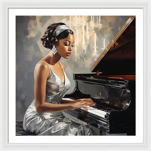 Elegance in Melody - Framed Print