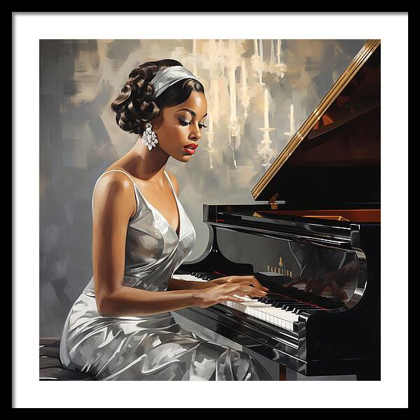 Elegance in Melody - Framed Print