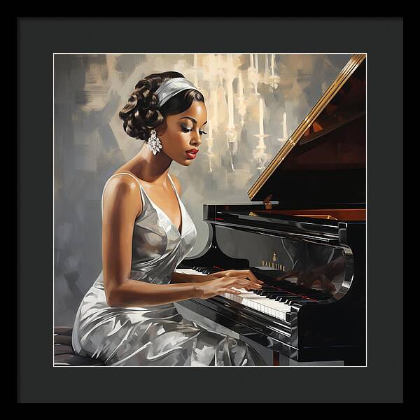 Elegance in Melody - Framed Print