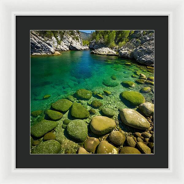 Emerald Tranquility - Framed Print