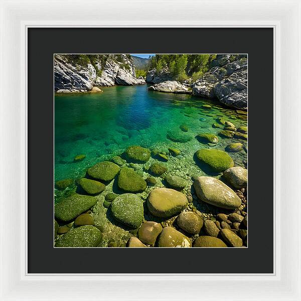 Emerald Tranquility - Framed Print