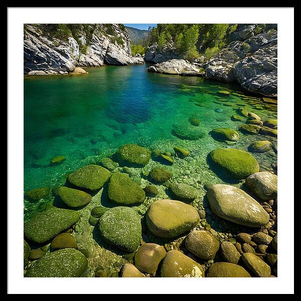 Emerald Tranquility - Framed Print