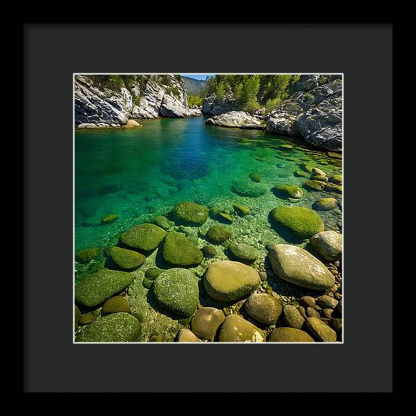 Emerald Tranquility - Framed Print