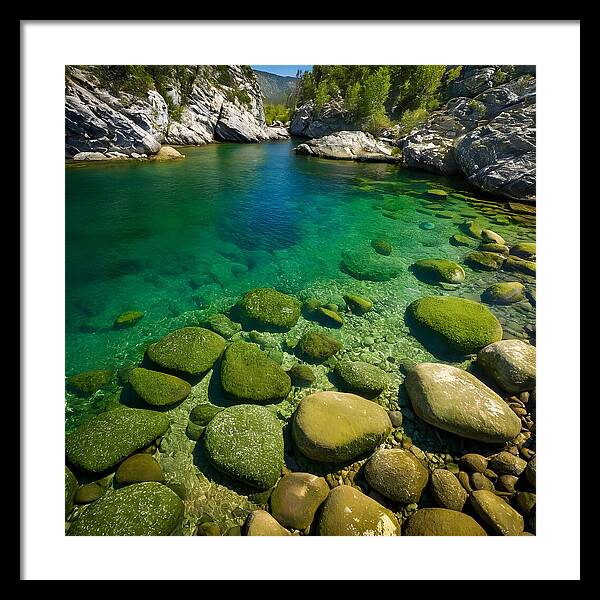 Emerald Tranquility - Framed Print