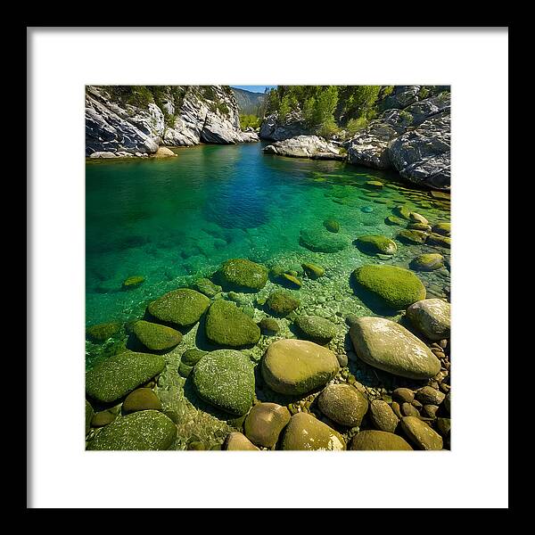 Emerald Tranquility - Framed Print