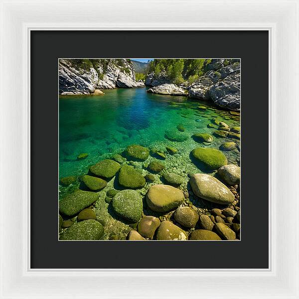 Emerald Tranquility - Framed Print