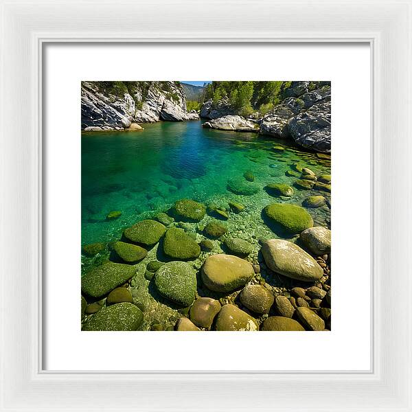 Emerald Tranquility - Framed Print