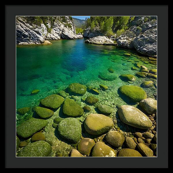 Emerald Tranquility - Framed Print