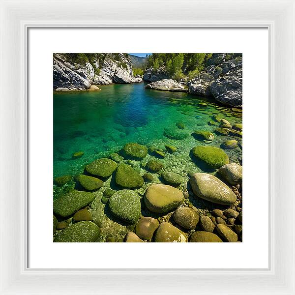 Emerald Tranquility - Framed Print