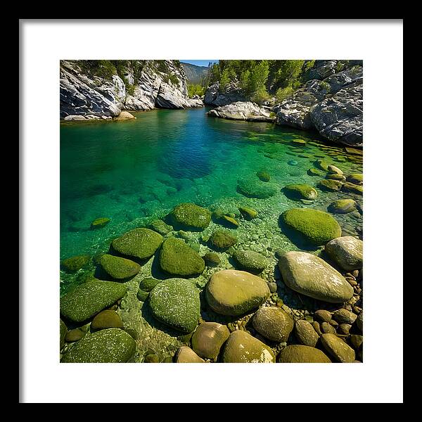 Emerald Tranquility - Framed Print