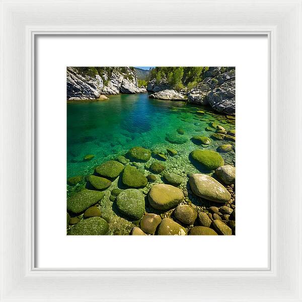 Emerald Tranquility - Framed Print