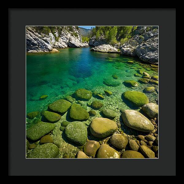 Emerald Tranquility - Framed Print