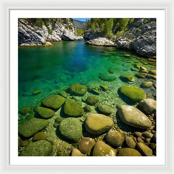 Emerald Tranquility - Framed Print