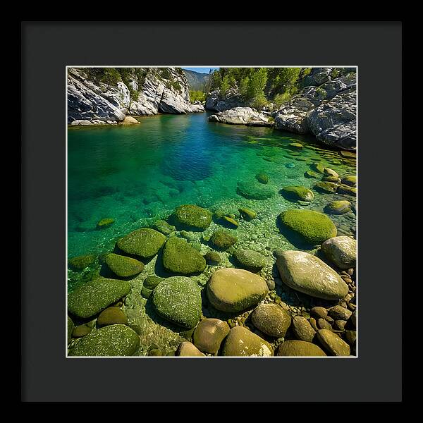 Emerald Tranquility - Framed Print