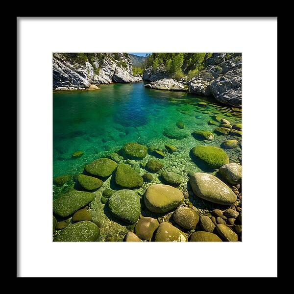 Emerald Tranquility - Framed Print