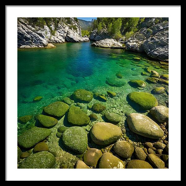 Emerald Tranquility - Framed Print