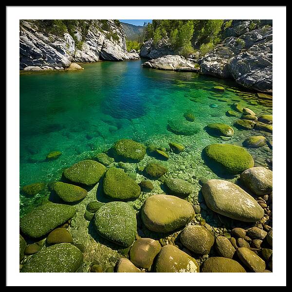 Emerald Tranquility - Framed Print