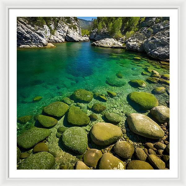 Emerald Tranquility - Framed Print