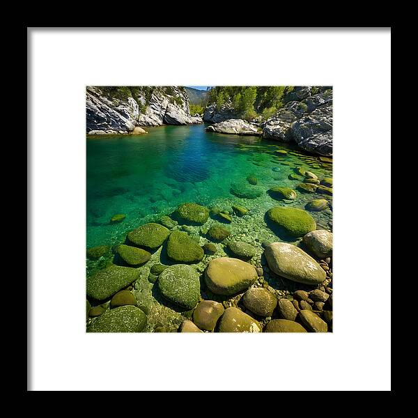 Emerald Tranquility - Framed Print