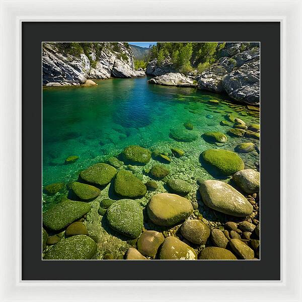 Emerald Tranquility - Framed Print