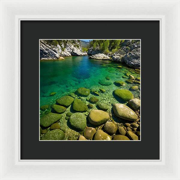 Emerald Tranquility - Framed Print