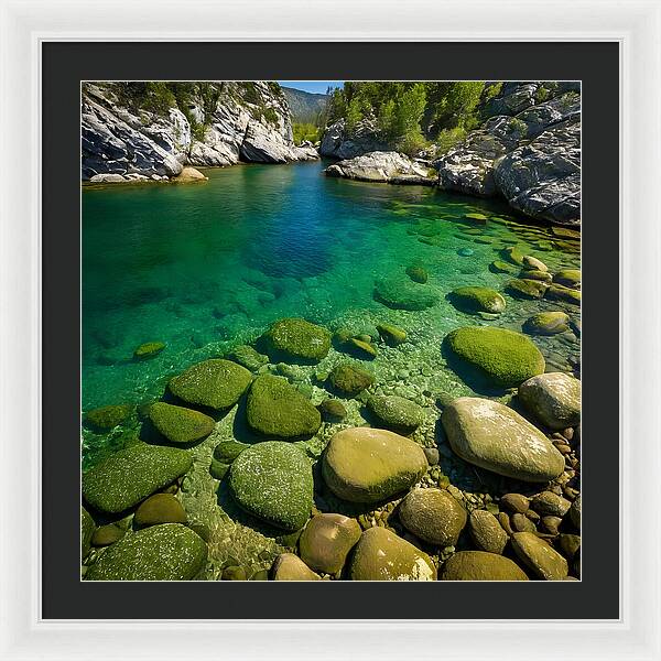 Emerald Tranquility - Framed Print