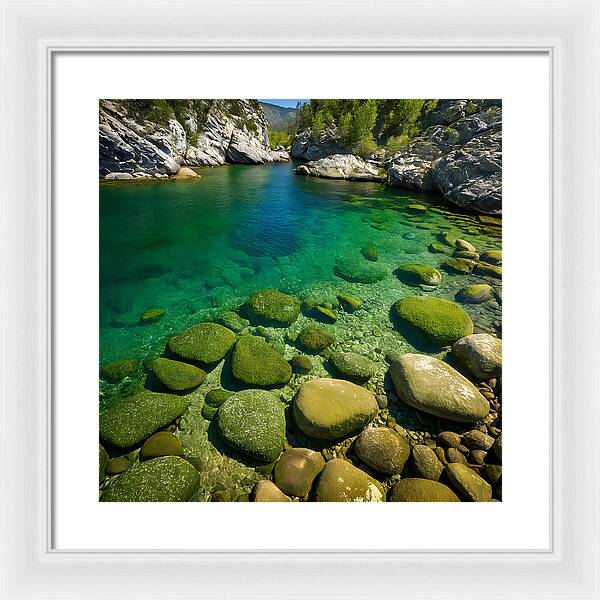 Emerald Tranquility - Framed Print